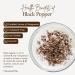 Premium Whole Black Peppercorns - 500g Resealable Pouch | Freshly Packed Black Peppercorns for Pepper Grinder Refill | Bold Taste - 500 Grams - Buy Online on GoSupps.com