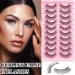 10 Pairs Fluffy False Eyelashes - Natural Wispy 3D Cluster Eyelash Extensions for Makeup | Reusable DIY Lashes - Buy Online on GoSupps.com