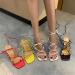 Yytcsjz Womens Strappy High Heel Sandals - Bunion Correction Open Toe Shoes for Parties & Events - Off White Size 7.5 - Buy Online on GoSupps.com