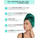 SMPL OBJECTS Double Layer Microfiber Hair Wrap Towel for Natural Curly Hair - Satin Twist Turban Towel (Emerald) - Buy Online on GoSupps.com