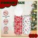 HUNKEN Christmas Round Car Tissue Holder - Festive Bulk Facial Tissues Holiday Decor for Cup Holders - Set of 4 Decorative Cylinders (Snowflakes Ho Ho Ho Candy Cane Stripes Holiday Icons) 4 Pcs - Buy Online on GoSupps.com