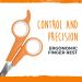 Mighty Paw Dog Grooming Scissors (2 Pack) - Professional Ergonomic Pet Scissors for Safe & Precise Grooming | Ideal for Body, Paw, and Face Hair Trimming | 2mm Stainless Steel Blades | Orange - Buy Online on GoSupps.com