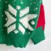 Shop Women's Christmas Sweater - Knitted Elk & Snowflakes Design | Festive Green Style for the Holidays - Buy Online on GoSupps.com