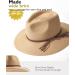 FURTALK Women's Summer Sun Hat | Wide Brim UV UPF 50+ Panama Fedora | Foldable Packable Straw Beach Hat in Ivory Khaki | Medium-Large - Buy Online on GoSupps.com