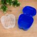 Denture Box for False Teeth Storage - Dental Prosthesis Container with Sieve - Dark Blue Retainer Holder for Cleaning & Organization - Buy Online on GoSupps.com