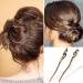 8-Piece Retro Wooden Hair Sticks Set - Handmade Chinese Vintage Hair Chopsticks - Brown Sandalwood Hairpin for Women - Bun Chignon Holder - Hair Accessories (Retro Style) - Buy Online on GoSupps.com