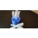 Round Eye Drop Vial Holder - Holds 7 Vials - Keep Daily Usage Organized & Vials Upright - Made in USA - Znet3D (Blue) - Buy Online on GoSupps.com
