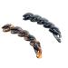 2 Pack Banana Hair Clips - Black & Brown Twisted Hair Combs for Women - Stylish Fish Grip Accessories - Buy Online on GoSupps.com