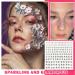 Shop 3Pcs Face Gems Stickers - Sparkling Rhinestone Stick On Jewels for Stunning Eye Makeup & Stage Performance - Buy Online on GoSupps.com