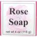 Rose Glycerin Soap by Eclectic Lady 4 oz Bar