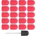 Nail Sanding Drill Bit 0.5 X 0.7in Easy To Store High Strength Nail Polishing Sanding Head Fine Sandpaper with Shaft for Grinding(Big red) - Buy Online on GoSupps.com