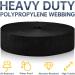 Tinup Webbing 2 Inch Polypropylene Webbing Black Heavyweight- Heavy Duty Poly Strapping for Outdoor DIY Gear Repair  Crafts  Pet Collars black Nylon 1" x 10 yards - Buy Online on GoSupps.com