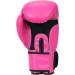 Synthetic Leather Pink Boxing Gloves - 10oz - Ideal for Home Gym Kickboxing Training - Men, Women, Kids - Breathable Mesh Palm - Buy Online on GoSupps.com