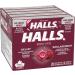 HALLS No Sugar Added Black Cherry Cough Drops Throat Lozenges Sore Throat Relief Mentho-Lyptus 9 Lozenges Cough Drops Black Cherry Singles (Full Tray) - Buy Online on GoSupps.com