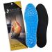 Original Gel Insoles for Women and Men with Orthotic Arch Support. Shock Absorbing with Soothing Comfort. UK Sizes Blue Small (UK Size 3-7)