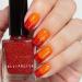 LolliPolish Color Changing Mood Thermal Nail Polish - Red and Orange - 5 Free, Cruelty Free and Vegan (Tequila Sunrise)