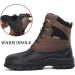 UPSOLO Men's Duck Boots 7.5 Brown - Waterproof Outdoor Shoes - Buy Online on GoSupps.com