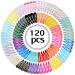 120 pcs hair clips girls hair clips metal hair clips colorful barrettes set (30 cartoon colors with 4 pcs each) hair clips