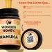 Miel de Manuka Wonder Honey MGO 550+ Certifi (15+) Cru Non Pasteuris Tra able Non-OGM Sans Pesticides Emball en Nouvelle-Z lande Pot PET sans BPA | 250g - Buy Online on GoSupps.com