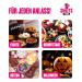Ahoj-Brause Bonbon Bucket - 1.8kg Assorted Flavors | Stylish Treats for All Ages - International Shipping - Buy Online on GoSupps.com