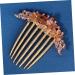 Gogogmee Opal Comb Styling Hair Clips Wedding Hair Accessories for Brides Floral Hair Clips Wedding Hair Clip Tooth Comb Hair Comb for Women Combs for Women Hair Styling Purple Alloy - Buy Online on GoSupps.com