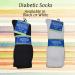 Men's Diabetic Socks King Size 13-16 Crew Length - 12 Pairs White - Buy Online on GoSupps.com