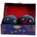 Healeved feng shui handballs Massage balls Strengthening the wrist Chinese relaxing balls BAODING Balls with Glockenspiel Chinese health balls Hand exercise fitness ring manual medium green