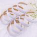 SIQUK 36 Pack White Satin Headbands 1 Inch Wide - Non-slip DIY Headbands for Women - Buy Online on GoSupps.com