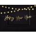 PartyDeco Garland with gold stars golden stars pendant golden mirror foil dimensions: 3.6 m Christmas New Year's Eve wedding birthday decoration background curtain - Buy Online on GoSupps.com