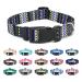 Suredoo dog collar adjustable soft & comfort nylon dog collar for small medium-sized dog puppies cats (s tribal violet) s (neck circumference 25-40 cm width 1.5 cm) tribal violet