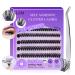 Self Adhesive Eyelashes Pre-glued - Eyelashes 9-14mm D Curl Volume Lashes Individual Lash Extension Kit with Lash Tweezers 50