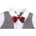 AmzBarley Baby Boys Gentlemans Tuxedo Rompers Grey 6-12 Months - Buy Online on GoSupps.com