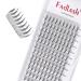 Volume eyelashes d curl 0.07mm 8 14mm 8D lash extensions natural long single eyelashes Professional eyelash cluster naturals fans (D curl 0.07mm 8d 8-14mm) 8-14 mm 8d-0.07-D