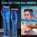 Professional Hair Clippers & Beard Trimmer Kit - Cordless T-Blade Edgers for Men | Rechargeable Hair Cutting Tools | Ideal Christmas Gifts (Blue - Buy Online on GoSupps.com