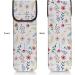Flower Leaf Print Neoprene Curling Iron Holder - Water Resistant Heat Resistant Travel Organizer for Women - Buy Online on GoSupps.com