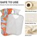 NAANLE 2L Hot Water Bottle - Orange Flower Paisley | Pain Relief for Menstrual Cramps | Heat & Cold Therapy - Buy Online on GoSupps.com