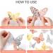 Bonu Butterfly Decorations 36 Pcs Glitter 3D Butterfly Cupcake Toppers Rose Gold Sliver Hollow Butterfly Personalised Cake Topper For Birthday Wedding Party Wall Sticker Decoration - Buy Online on GoSupps.com