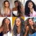 Xtrend 18-Inch Curly Hair Extensions - 8 Packs 14 Strands | Messy Boho Faux Locs - 3 Colors Available - Buy Online on GoSupps.com