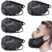 Niuhong 4 pcs men's beard men Bart protection beard care beard cloth chin bard chin bars neck care your beard men adjustable face borte apron men shave cleaning protection