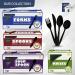 HOGOWARE 500 White Plastic Spoons - Medium Weight Disposable Cutlery for Take-Out, Parties, Picnics & Events - Buy Online on GoSupps.com