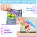 Colarr 14 Pcs AM PM Pill Pouches - Reusable Travel Pill Organizers for 7 Days - Zippered Medicine Bags with Slide Lock (Blue Purple) - Perfect for International Shipping - Buy Online on GoSupps.com
