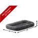 New World Gray Dog Bed | 22-Inch Bolster Bed for Metal Crates | Machine Washable - Buy Online on GoSupps.com