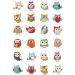 Owls style 24 pre-cut edible party decorations Wafer Paper Cupcake Topper Cake - Buy Online on GoSupps.com