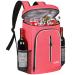 FORICH Soft Cooler Backpack Insulated Waterproof Backpack Cooler Bag Leak Proof Portable Small Cooler Backpacks to Work Lunch Travel Beach Camping Hiking Picnic Fishing Beer for Men Women Watermelon Red