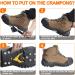 Winter Shoe Spikes & Crampons - Stainless Steel Claws for Hiking Mountaineering & Winter Walking - Buy Online on GoSupps.com