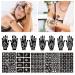 24 Sheets Henna Tattoo Stencil Kit - 280+ Reusable Indian Glitter Airbrush Stencils for Face & Body Paint - Buy Online on GoSupps.com