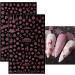 jmeowio 8 Sheets Christmas Glitter Nail Art Stickers Decals Self-Adhesive Snowflake Xmas Winter Holiday Cute Pink Nail Supplies Nail Art Design Decoration Accessories - Buy Online on GoSupps.com