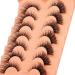 False Lashes - GVEFETIEE Fox Eye Mink Fluffy 3D Volume Cat-eye Extension Pack - 7 Pairs A-Natural - Buy Online on GoSupps.com