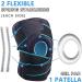 LAVAED Adjustable Non Slip Knee Brace with Side Stabilizers and Gel Pads - Open-Patella Compression Wrap for Knee Pain Relief in Sports and Workouts - Regular Size - Buy Online on GoSupps.com