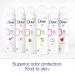 Dove 0% Aluminum Free Deodorant Spray 4 oz, 3 Pack - Coconut & Pink Jasmine, 48-Hour Protection - Buy Online on GoSupps.com